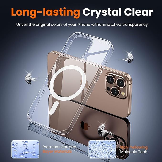 toushion 3 in 1 for iPhone 16 Pro Case Clear - Image 6