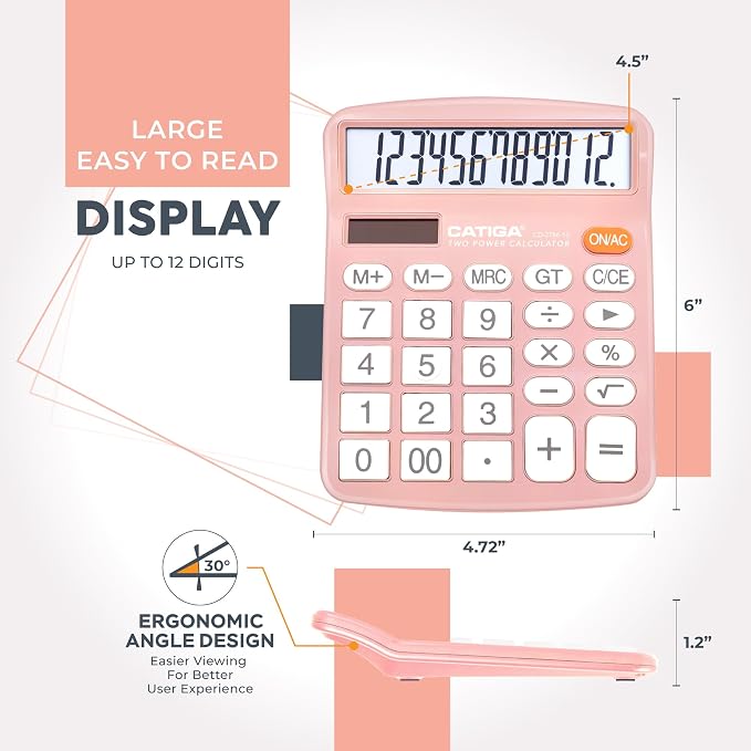 CATIGA 12 Digits Desktop Calculator - Image 3