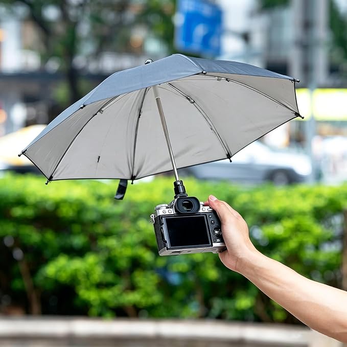 DSLR Mirrorless Camera Hot Shoe Umbrella Rain Cover Protector Sunshade - Image 4