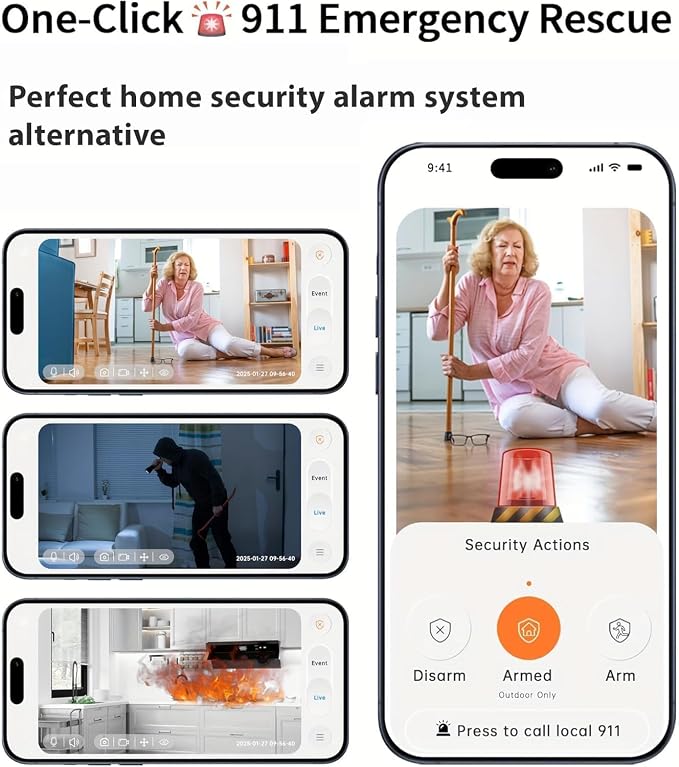Gyliziex Indoor Security Camera 2 Packs, 2K 5G WiFi Baby/Pet/Dog/Nanny Cameras - Image 7