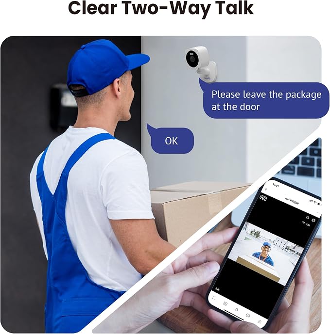Hugolog 3K 5MP Outdoor Indoor Security Cameras - Image 6