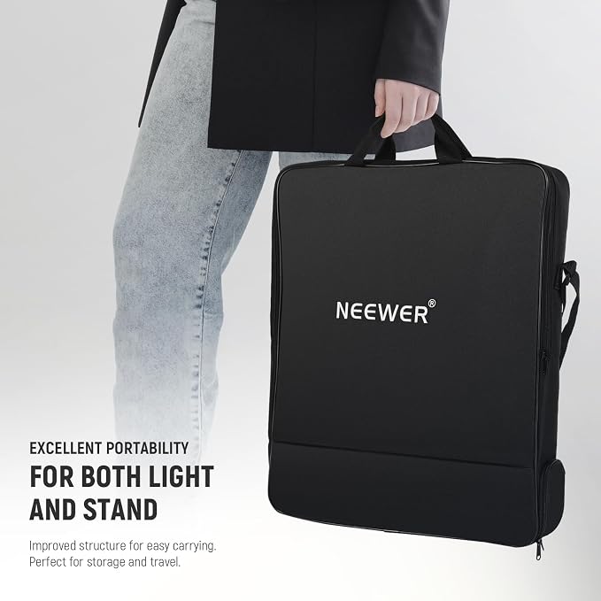 NEEWER 18 inch Ring Light with Tripod Stand and Phone Holder, Ultra Thin Video - Image 8