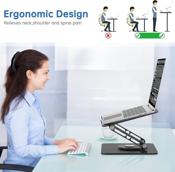 Laptop Stand for Desk Adjustable Computer Stand - Image 6