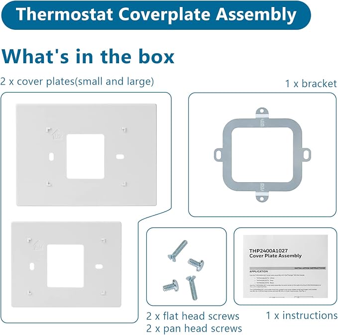 THP2400A1027W Thermostat Wall Plate Fits Thermostat RTH9585WF RTH9580WF - Image 5