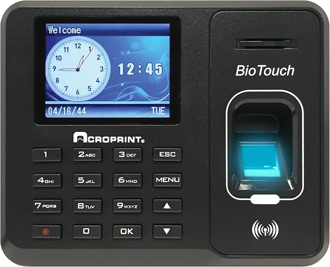 Acroprint BioTouch Self-Contained Automatic Biometric Fingerprint/Proximity by Acroprint