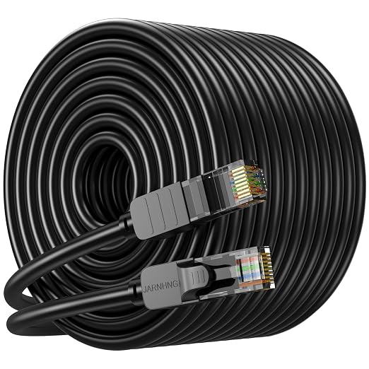 Cat 6 Ethernet Cable 200 ft, Indoor/Outdoor 26awg UTP High Speed 10Gbps by Unknown