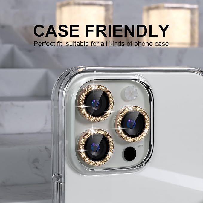 Choiche Compatible for iPhone 16 Pro/iPhone 16 Pro Max Camera Lens Protector - Image 3