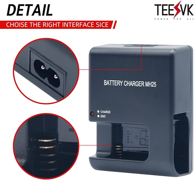 MH-25A Battery Charger for Nikon EN-EL15 EN-EL15a EN-EL15b Batteries Compatible - Image 3