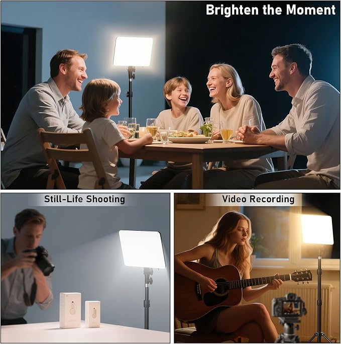 30W Upgraded Photography Lighting Kit, Anautin 2-Pack LED Video Lighting - Image 8