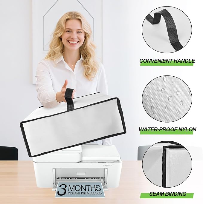 Printer Cover for HP DeskJet, Waterproof Anti-Static Dust-Proof Thick Printer - Image 3