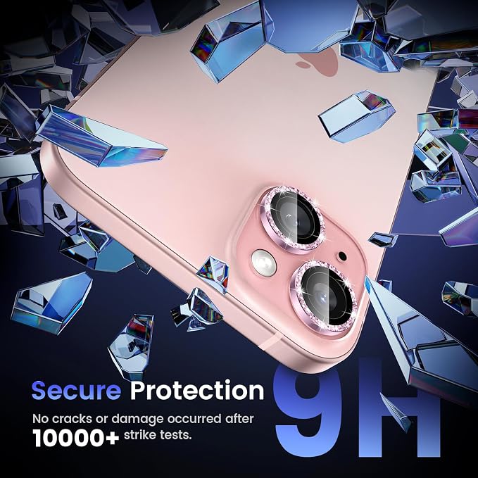 Tensea for iPhone 15 / iPhone 15 Plus Camera Lens Protector, 9H Tempered Glass - Image 4