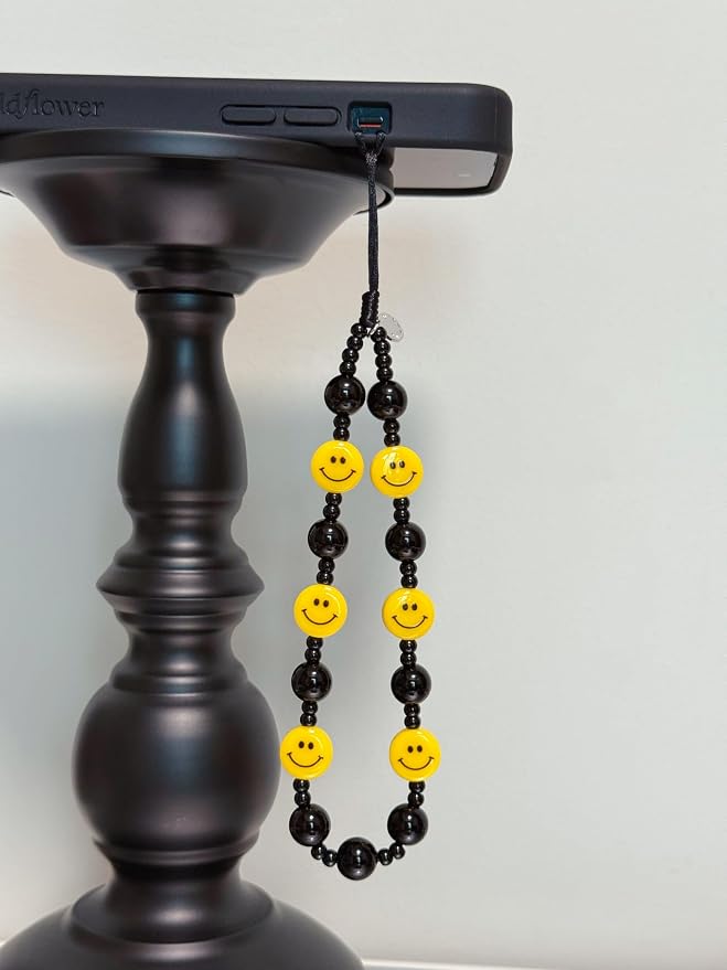Drawwind Phone Charm Beaded Wristlet Strap Universal Cell Phone Lanyard Cute - Image 4