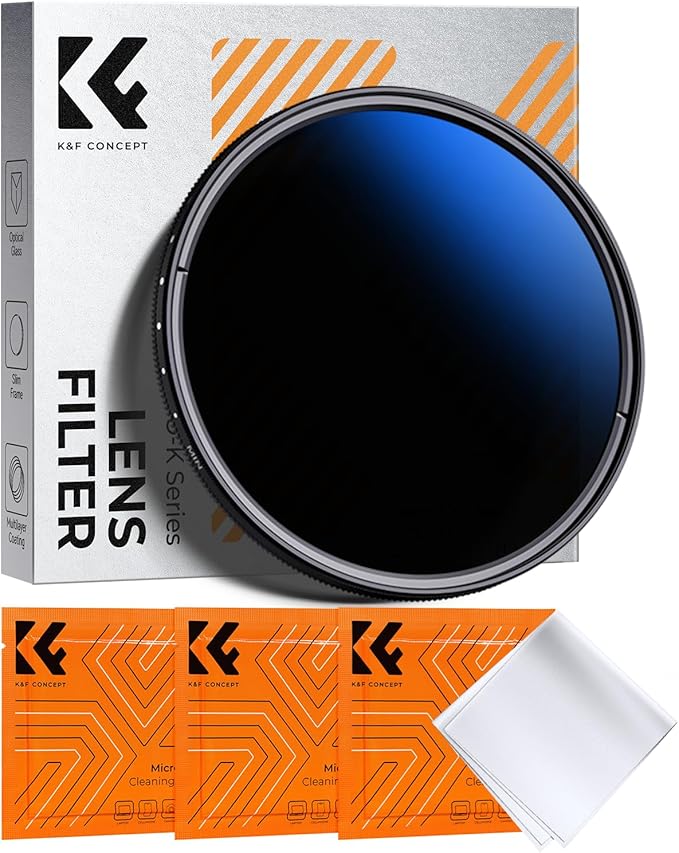 K&F Concept 67mm Variable ND Lens Filter ND2-ND400 18 Multi-Layer Coatings by KFCONCEPT