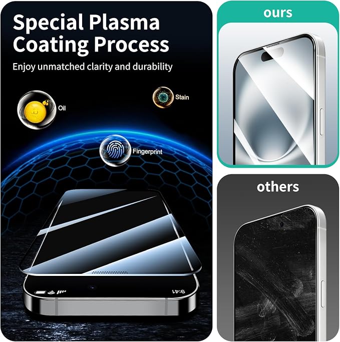 3+1-Pack, Screen Protector for iPhone 17e/16e/13 Pro/13/14 - Image 5