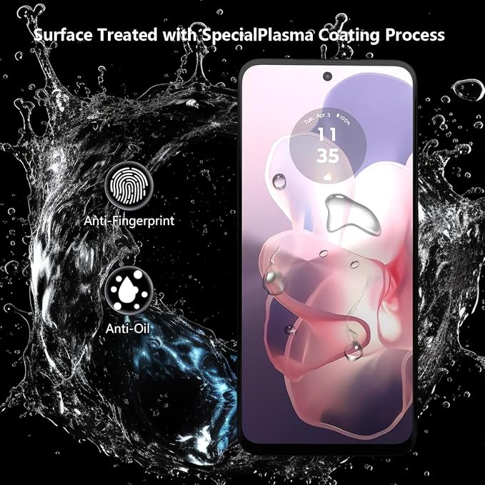 2 Pack Privacy Tempered Glass for Motorola Moto G 5G Screen Protector, 9H - Image 5