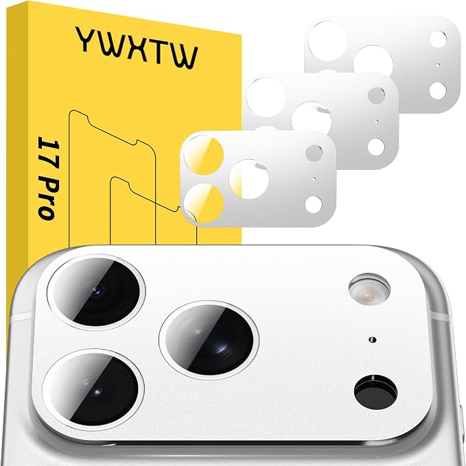 YWXTW [0 Bubbles for iPhone 17 Pro Camera Lens Protector, Full Coverage by YWXTW