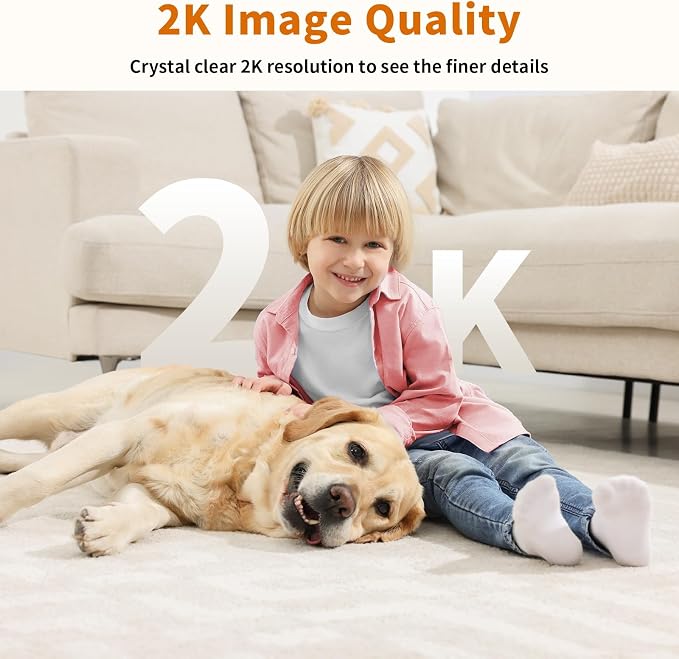 Alaga WiFi Indoor Security Camera, Baby Monitor, AI Motion Detection, 2 Way - Image 4