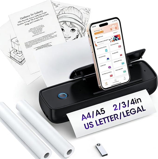 Inkless Portable Printer Wireless by Alinayee-AlwaysByYourSide