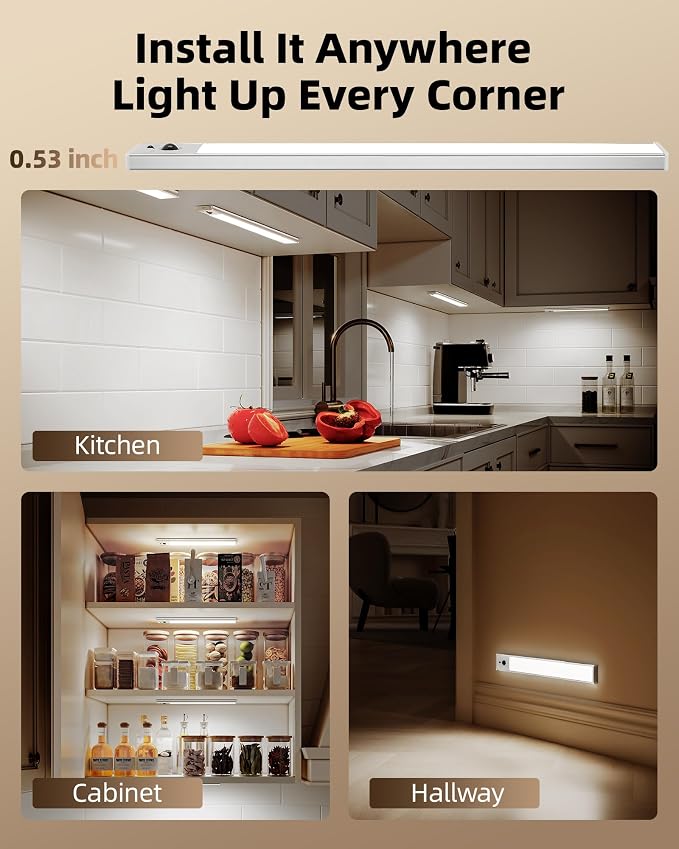 EZVALO 3-Pack 16.5inch Under Cabinet Lighting - Image 9
