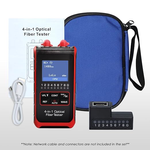 4 in 1 Optical Power Meter Network Tester FC/SC/ST Universal Interface Fiber - Image 7