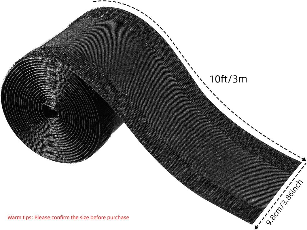 WILLBOND Carpet Cord Cover Cable Grip Floor Cover Cable Protector Management Only for Commercial Office Carpet(Black,19.69 ft)