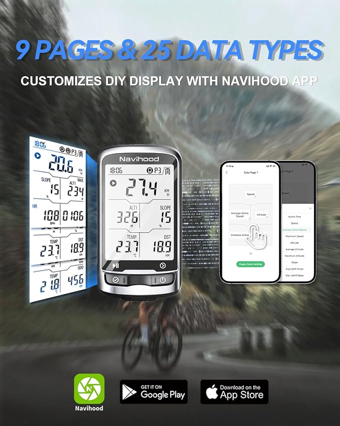 L4 Entry Level GPS Bike Computer Wireless, Laminated 2.3" Screen, Ultra Thin - Image 5