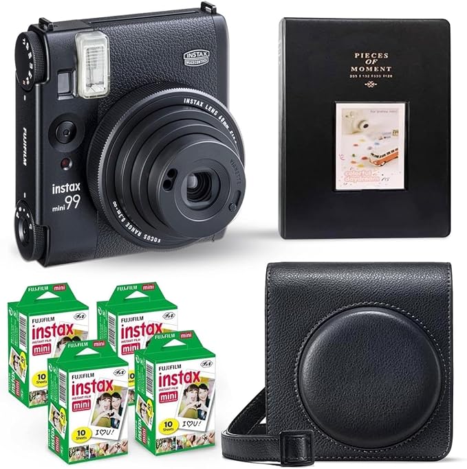 Fujifilm Instax Mini 99 Instant Camera Vintage Black. + Value Pack Shutter by FUJIFILM