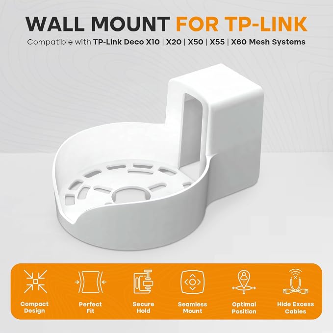 Bangcheer-Wall Mount for TP-Link, Deco X10 X20 X60 X50 X55 WiFi 6 Wall Mount - Image 5