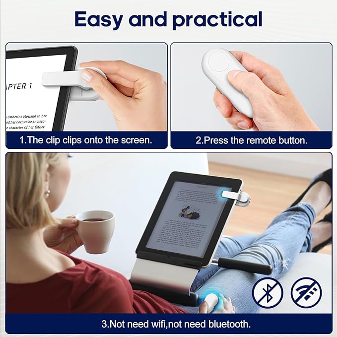 DATAFY Page Turner for Kindle Paperwhite Oasis Kobo eReaders, Camera Camcorder - Image 5
