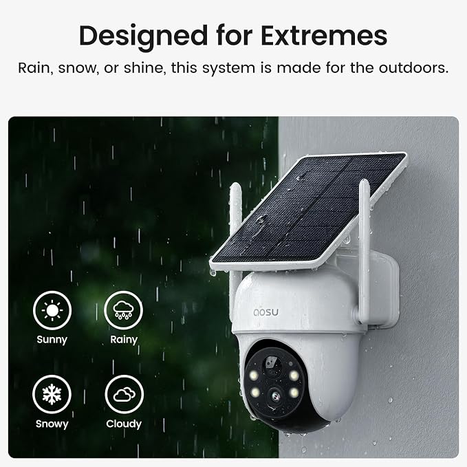 aosu Security Cameras Wireless Outdoor, 6-Cam Kit, No Subscription Required - Image 9