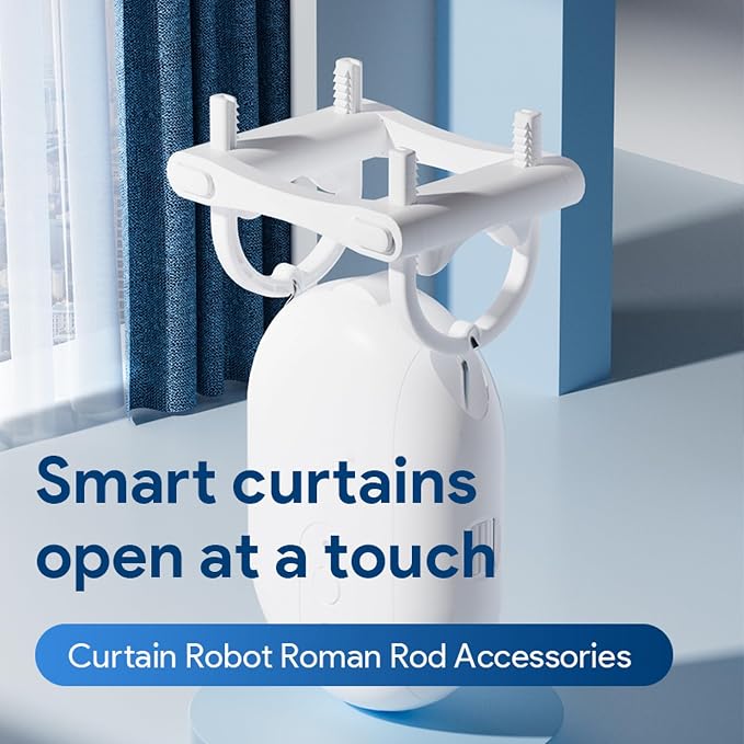 Smart Motorized Curtain Opener and Closer Roman Rod Mounting Accessories - Image 4
