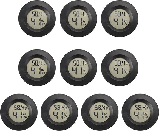 Mini Hygrometer Digital Thermometer Humidity Meter 10 Pack Hygrometer by SerundoAuto