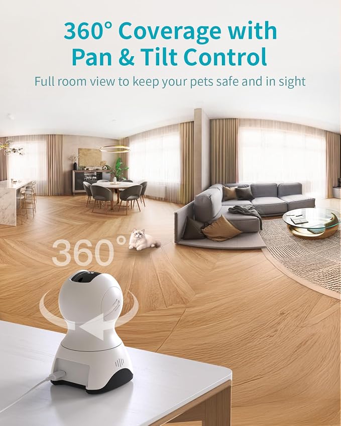 VIMTAG 2.5K 4MP Pan/Tilt Pet Camera Indoor - Image 3