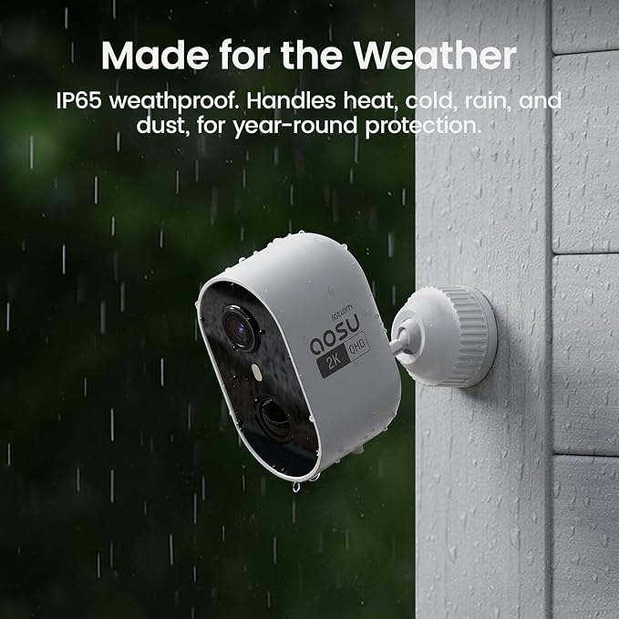 aosu Security Cameras Wireless Outdoor Home System, True 2K HD, Color Night - Image 8