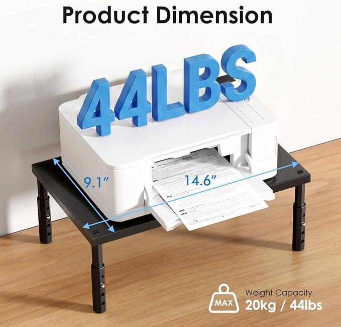 ECOLOVI Wood Laptop Stand for Desk, 4-Height Adjustable Computer Monitor Stand - Image 6