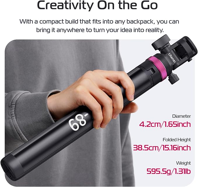 ULANZI MT-89 Extendable Tripod Aluminum, Camera Phone Tripod - Image 5