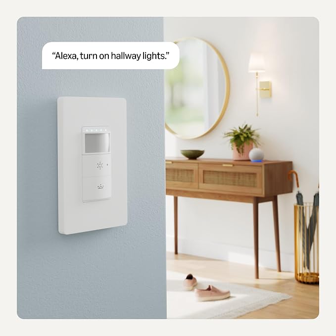 Amazon Basics Smart Motion Sensor Dimmer Switch, Single Pole, Works - Image 5