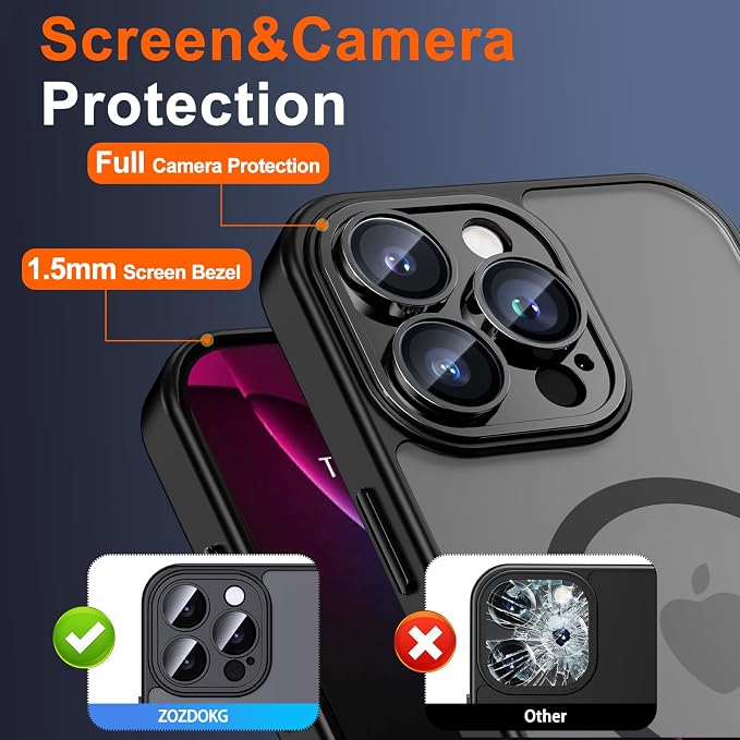 for iPhone 15 Pro Case with Privacy Screen Protector and Camera Protection - Image 6
