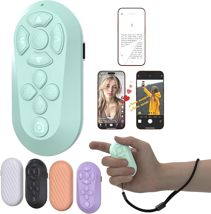 Wireless Remote Controller for iOS/Android Bluetooth Remote Control for TikTok by ZOZVO