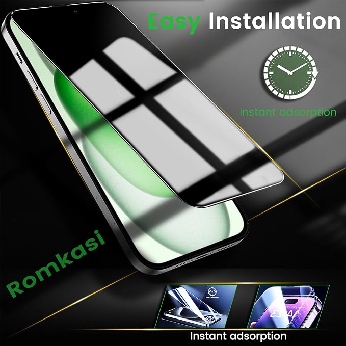 Romkasi 4 Pack Privacy Screen Protector - Image 6