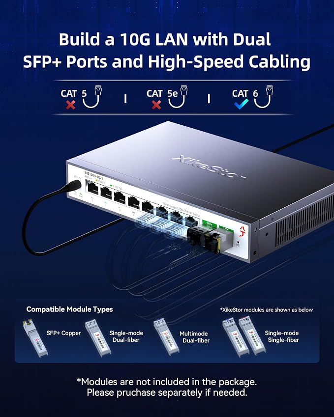 10-Port 2.5G Web Managed Ethernet Switch, Support LACP/VLAN/QoS/STP/IGMP - Image 7