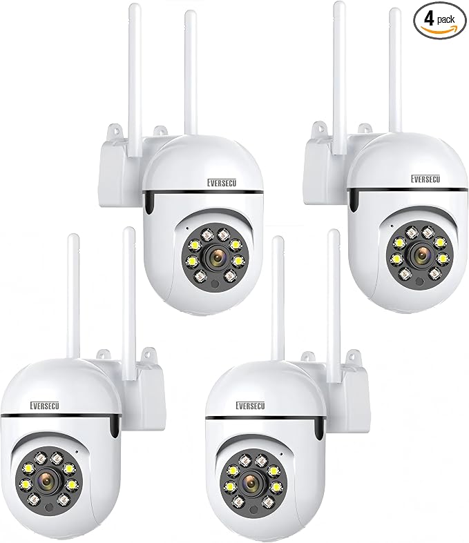 EVERSECU 2K 3MP Outdoor WiFi PTZ Security Camera, 5G WiFi, Auto Tracking by EVERSECU
