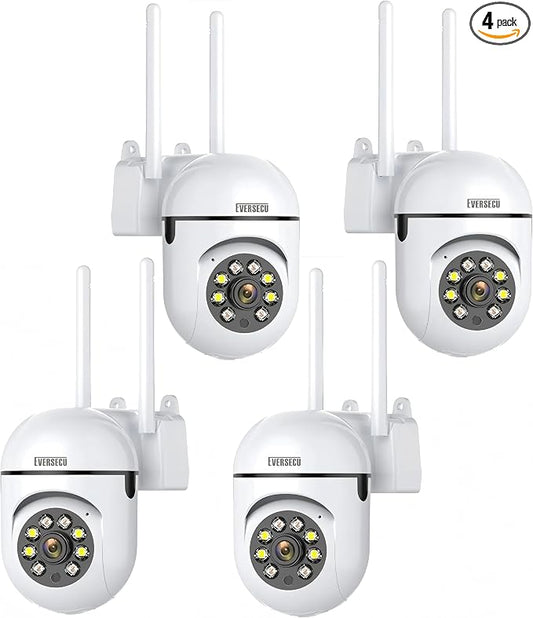 EVERSECU 2K 3MP Outdoor WiFi PTZ Security Camera, 5G WiFi, Auto Tracking by EVERSECU