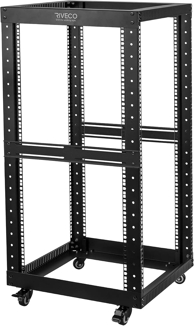 RIVECO 22U Open Frame Server Rack by RIVECO