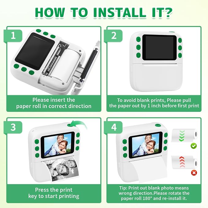 Instant Print Camera for Kids, Christmas Birthday Gifts for Girls Boys - Image 7