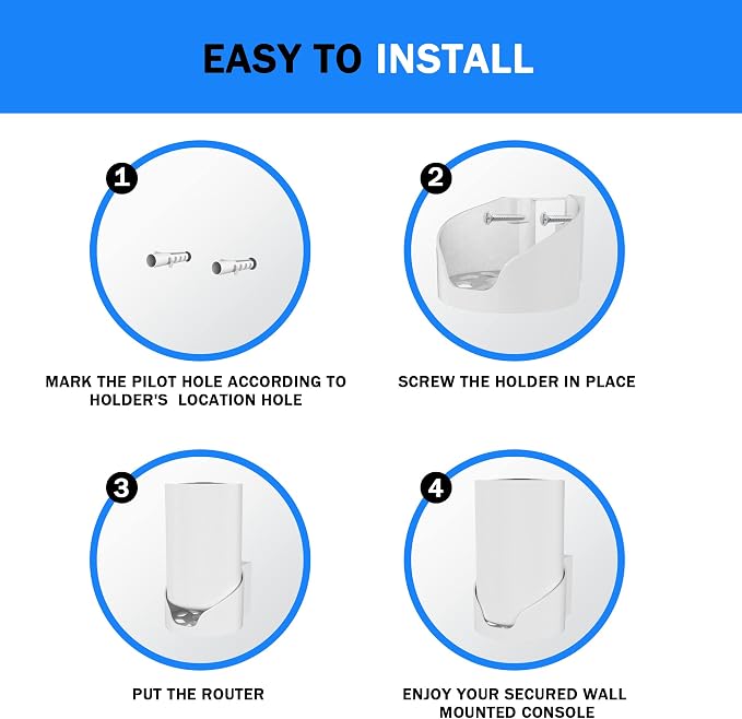 Router Shelf Wall Mount for Tp Link Deco X68 XE75 XE75 Pro AXE5400 Deco Mesh - Image 7