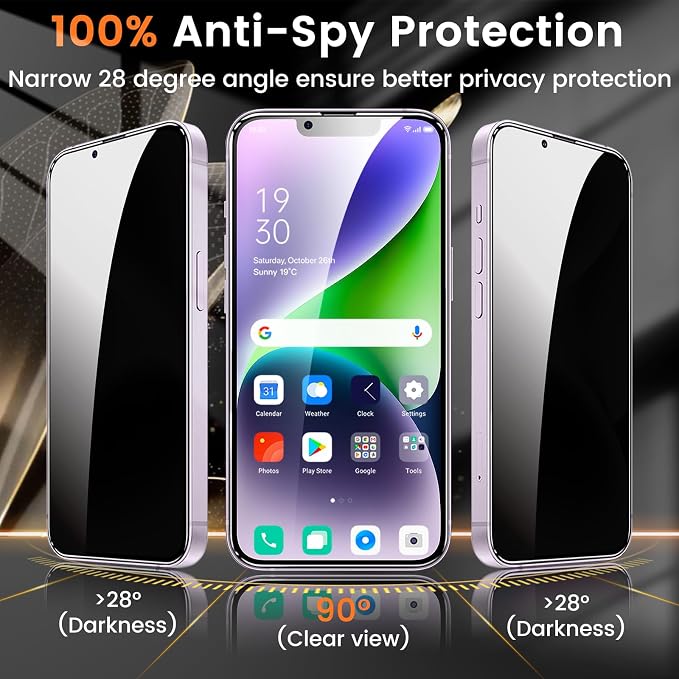 Lesakit 3+3 Pack Privacy Screen Protector - Image 3