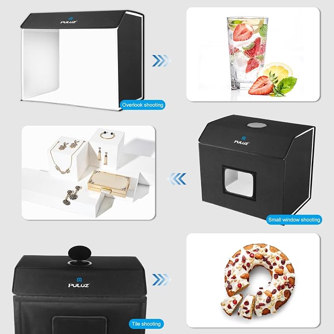 PULUZ Light Box Photography 24x16in, Portable Photo Studio Light Box - Image 7