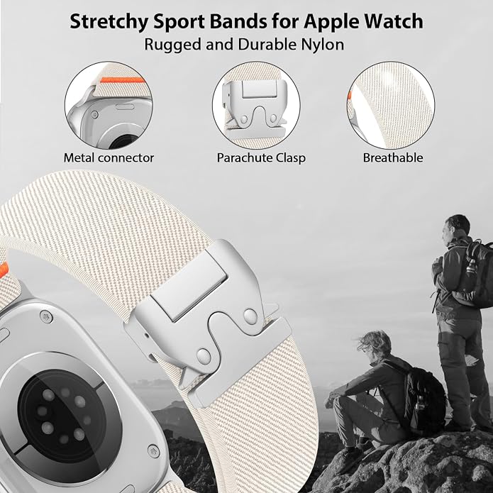 Elastic Sport Band for Apple Watch Ultra 3/2/1 Bands 49mm 46mm 45mm 44mm 42mm - Image 2
