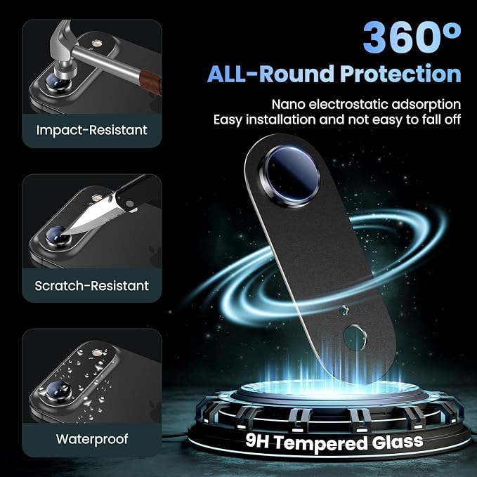 Uyiton Compatible with iPhone Air Camera Lens Protector - Image 2